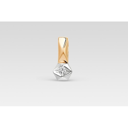 Золотая подвеска с бриллиантом