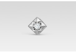 Подвеска из белого золота с бриллиантом