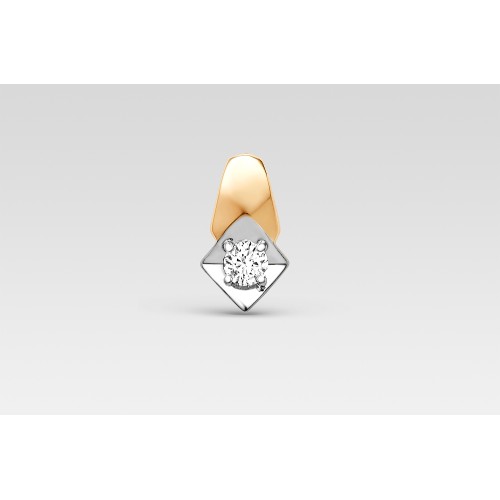 Золотая подвеска с бриллиантом