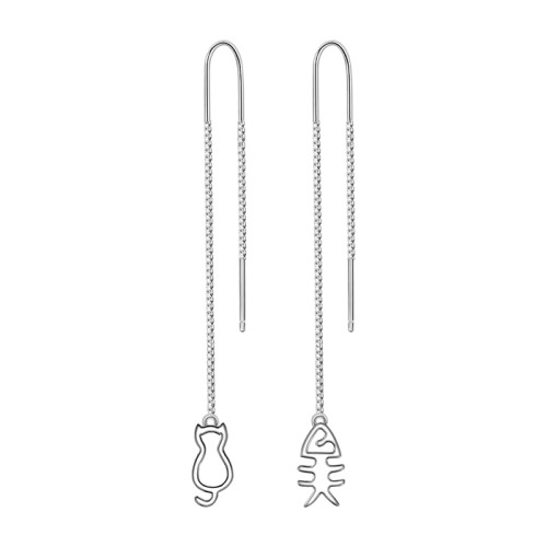 Серебряные cерьги классические