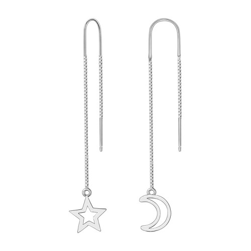 Серебряные cерьги классические