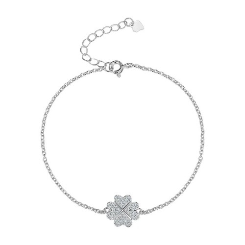 Серебряный браслет с фианитом