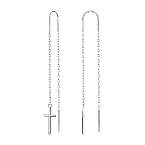 Серебряные cерьги классические