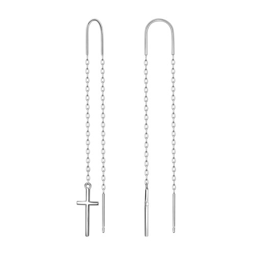 Серебряные cерьги классические