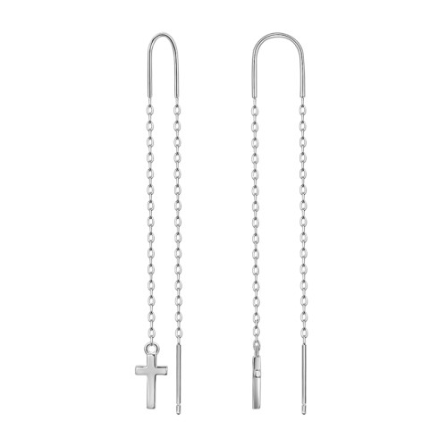 Серебряные cерьги классические