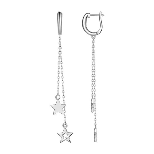 Серебряные cерьги висячие