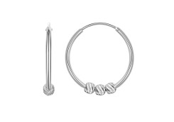 Серебряные cерьги конго