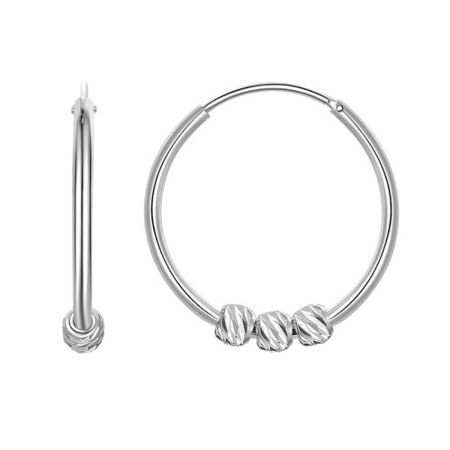 Серебряные cерьги конго