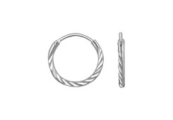 Серебряные cерьги конго