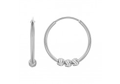 Серебряные cерьги конго