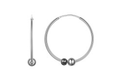 Серебряные cерьги конго