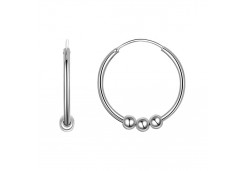 Серебряные cерьги конго