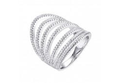 Серебряное кольцо с фианитом