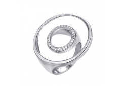 Серебряное кольцо с фианитом