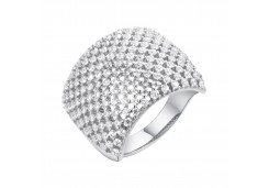 Серебряное кольцо с фианитом