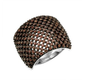 Серебряное кольцо с фианитом