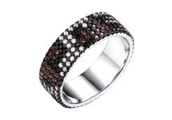 Серебряное кольцо с кристаллом