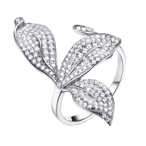 Серебряное кольцо с фианитом