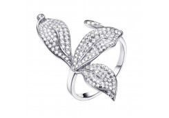 Серебряное кольцо с фианитом