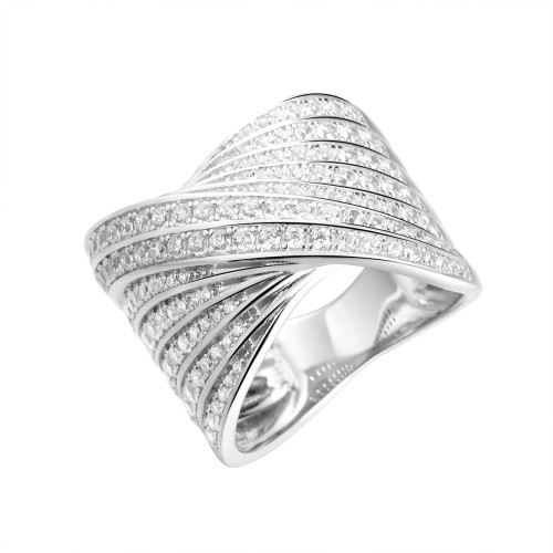 Серебряное кольцо с фианитом