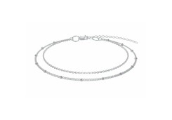 Браслет на ногу из серебра 