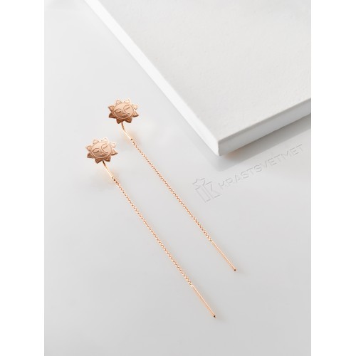 Золотые cерьги классические