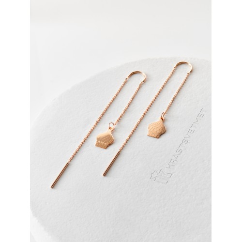 Золотые cерьги классические