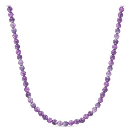 Бусы из серебра с аметистом