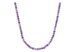 Бусы из серебра с аметистом