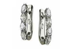 Серебряные cерьги с фианитом