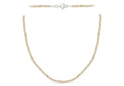 Бусы из серебра с фианитом