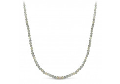 Бусы из серебра с лабрадором