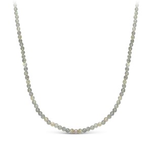 Бусы из серебра с лабрадором