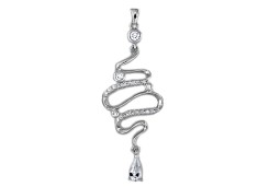 Серебряная подвеска с фианитом