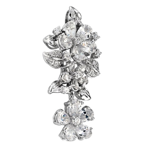 Серебряная подвеска с фианитом