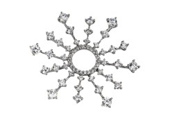 Серебряная подвеска с фианитом