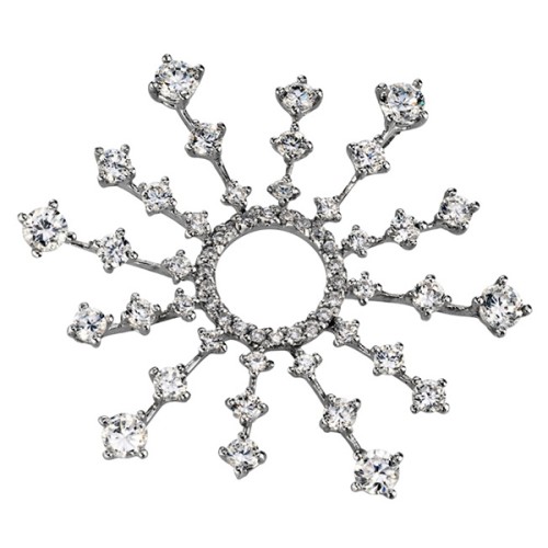 Серебряная подвеска с фианитом