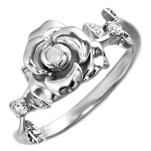 Серебряное кольцо с фианитом