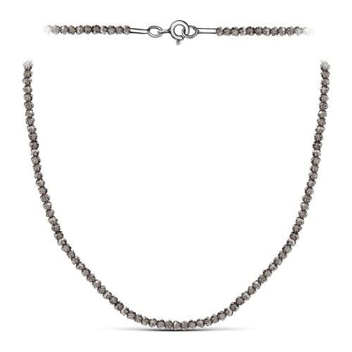 Бусы из серебра со шпинелью