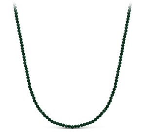 Бусы из серебра со шпинелью