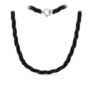 Бусы из серебра со шпинелью