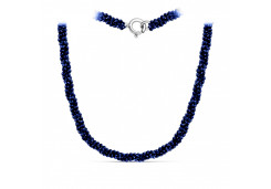 Бусы из серебра со шпинелью