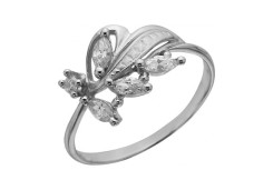 Серебряное кольцо с фианитом