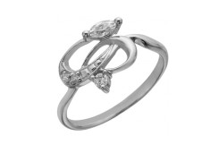 Серебряное кольцо с фианитом