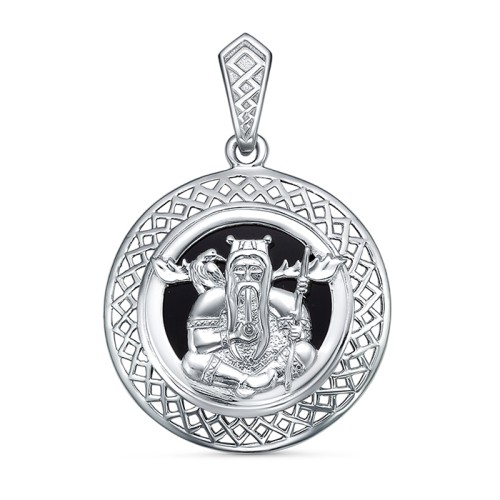 Серебряная подвеска с агатом