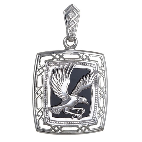 Серебряная подвеска с агатом