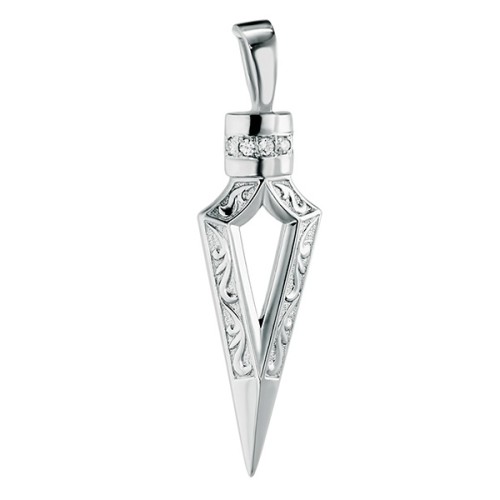 Серебряная подвеска с фианитом