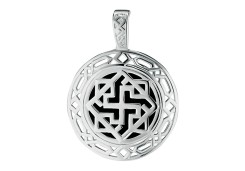 Серебряная подвеска с агатом