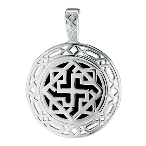 Серебряная подвеска с агатом