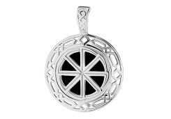 Серебряная подвеска с агатом